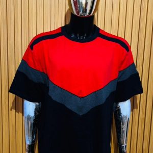 Red and Black Unisex Causal Shirts